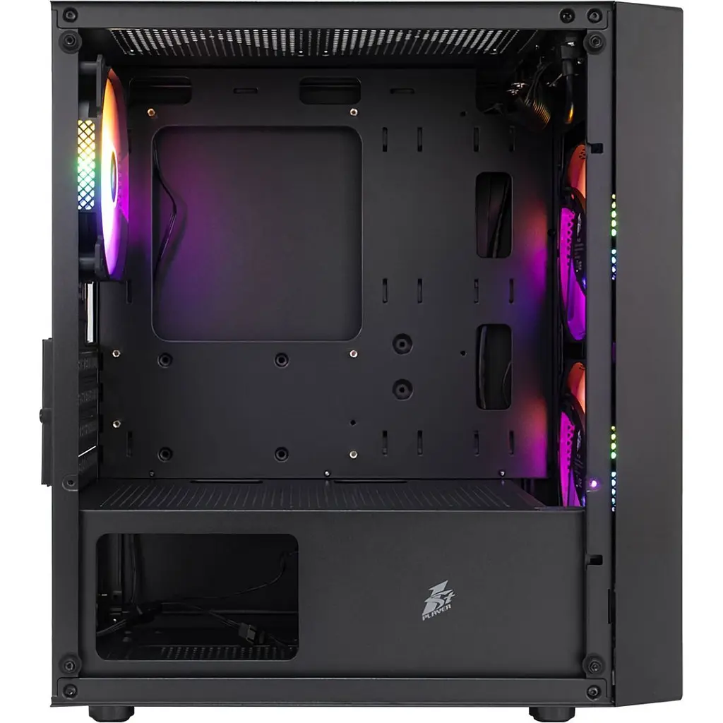 Корпус 1stPlayer BS-2-BK-3F1 Black [134425] - фото 4