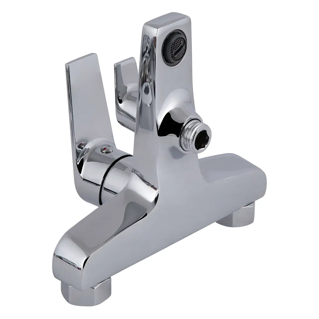 Змішувач для ванни Qtap Stenava New (з душовим гарнітуром) QTSTE259CRM45537 Chrome - фото 4