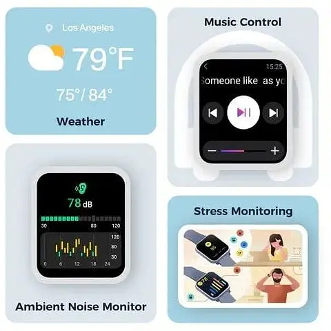 Розумний смарт-годинник Vibeat ID208BT Функція виклику Bluetooth Розумне розпізнавання голосу Alexa - фото 7