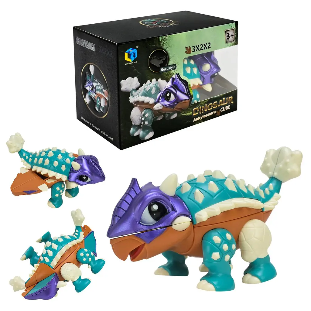 3D-головоломка динозавр Анкілозавр Ankylosaurus Cube (LH002JL)