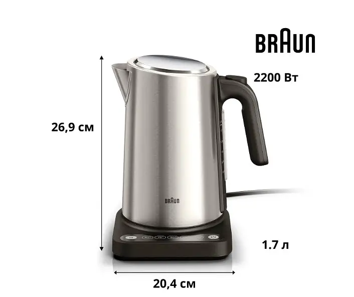Чайник Braun WK5205BK - фото 3