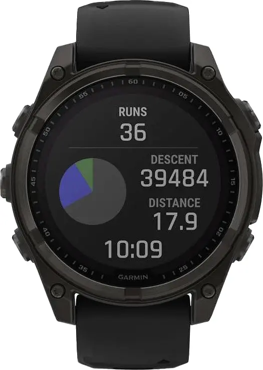 Смарт-годинник Garmin Fenix 8 51mm Solar Sapphire Carbon Gray DLC Titanium w. Black/Pebble Gray S. Band (010-02907-10/11/7 - фото 2