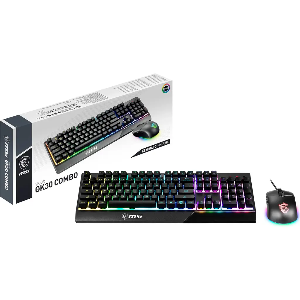 Комплект (клавиатура + мышь) MSI Vigor GK30 Combo Black UA (S11-04UA212-CLA) [122966] - фото 6
