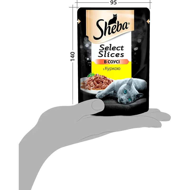 Вологий корм для котів Sheba з куркою в соусі 2.38 кг (28 шт. х 85 г) - фото 10