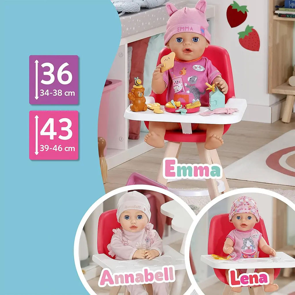 Стільчик для ляльки BABY BORN – ЧАС ГОДУВАННЯ BABY born 839744 - фото 6