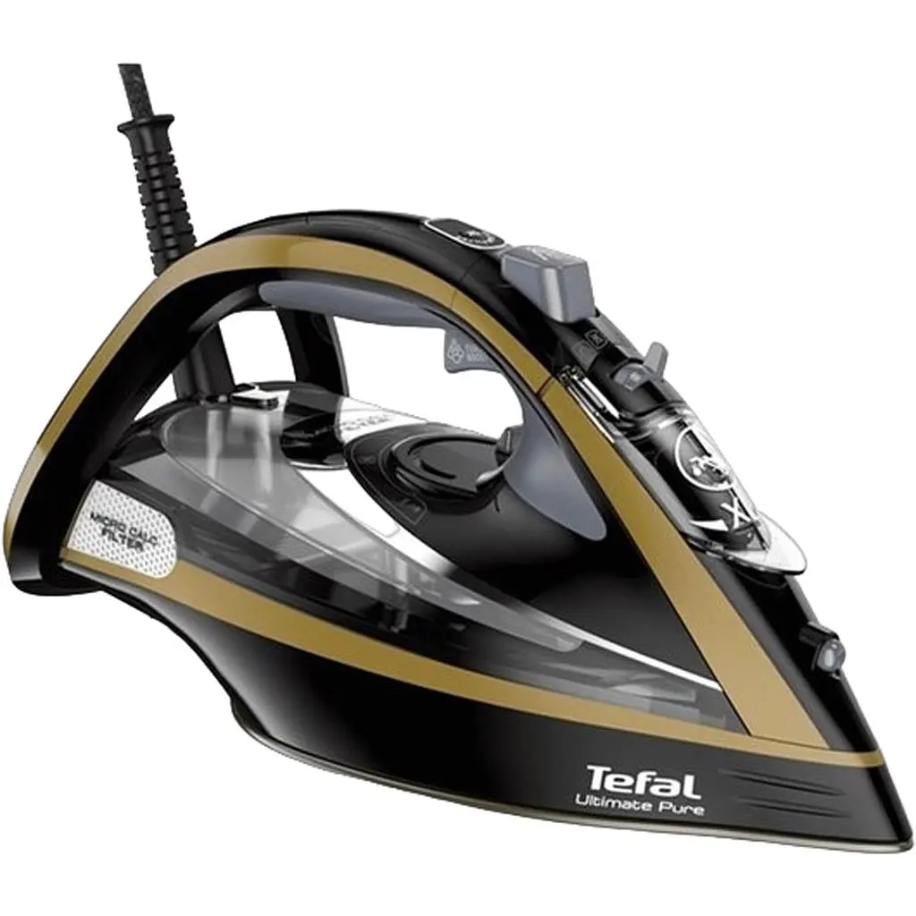 Праска Tefal Ultimate Pure FV9865 чорно-золота [91236] - фото 2