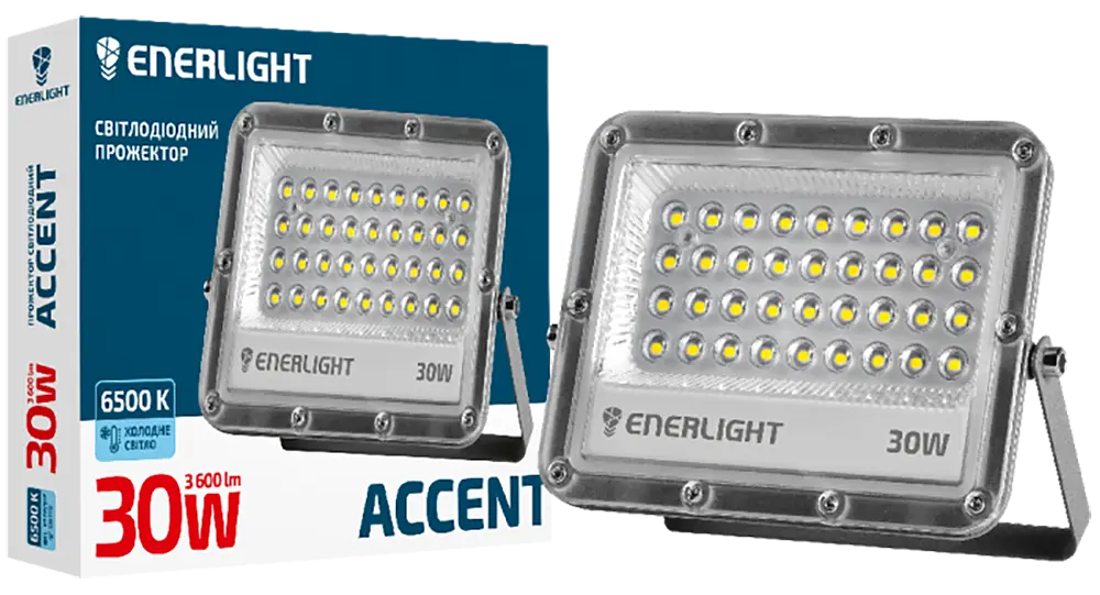 Прожектор светодиодный Enerlight Accent 30 Вт 6500 K (ACCENT30SMD120C) - фото 4