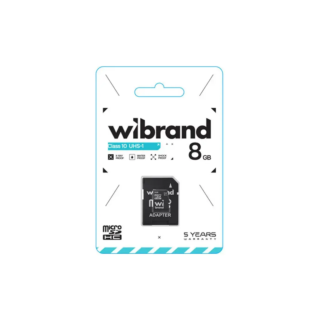 Карта пам'яті Wibrand 8GB microSD class 10 (WICDHC10/8GB-A) - фото 2