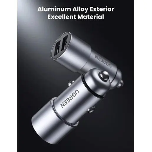 Автомобильное зарядное устройство для Ugreen CD130 Dual USB Car Charger 24Вт 2.4A - фото 7