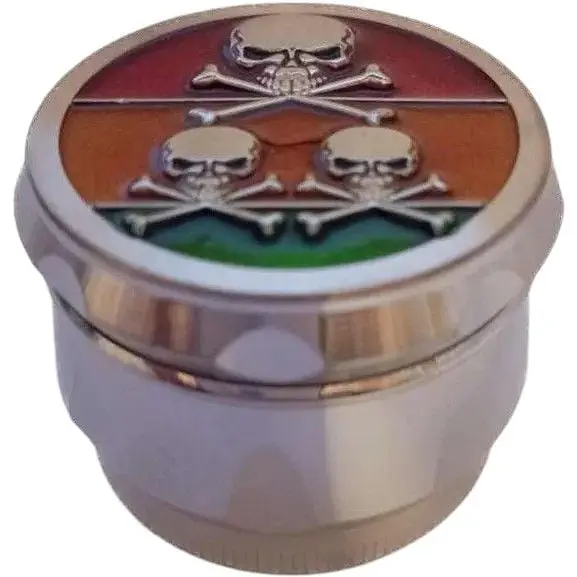 Гриндер для измельчения табака Ashtray HL-200 Черепа Silver (10878) - фото 1