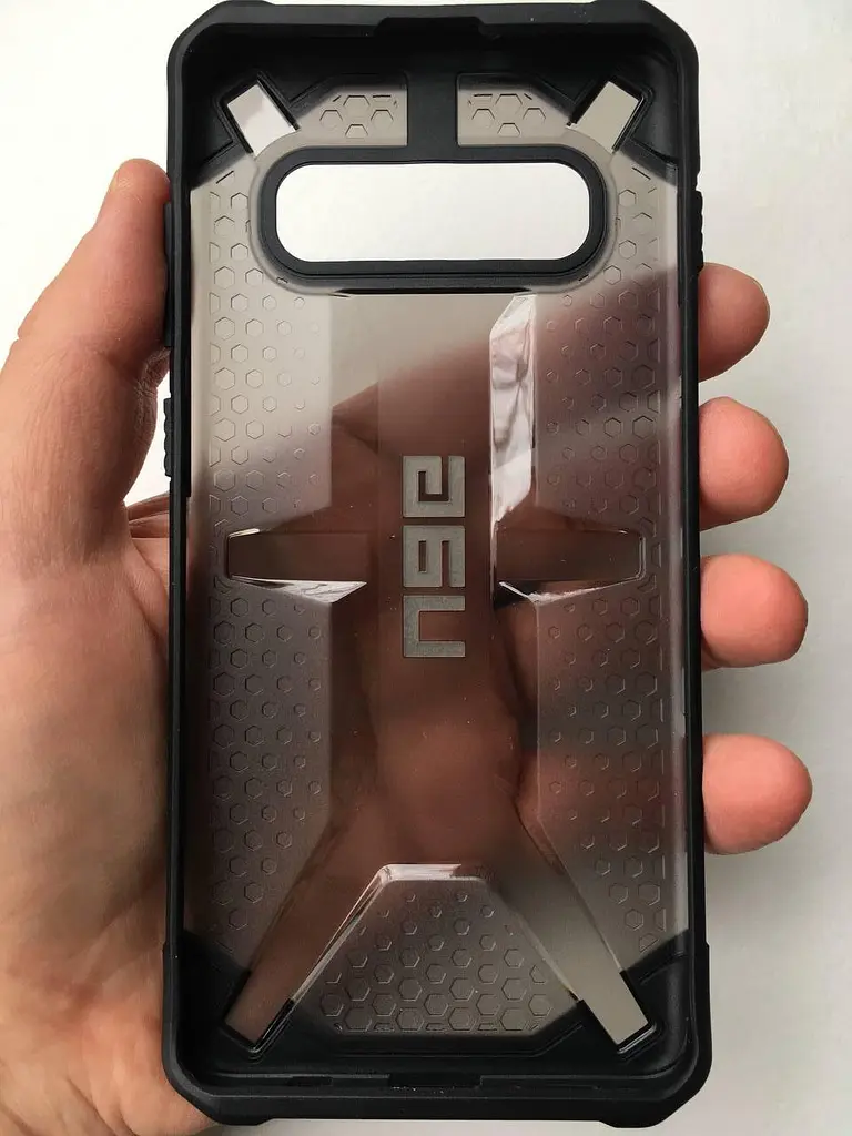 Оригінальний протиударний чохол для Samsung Galaxy S10 Plus (G975) UAG Plasma Ash 211353113131 Прозорий - фото 7