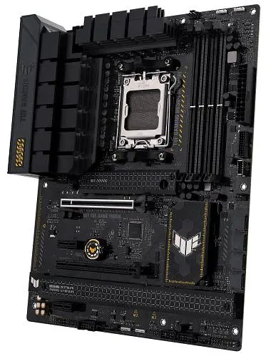 Материнська плата Asus AM5 TUF Gaming B650-PLUS WIFI, B650, 4xDDR5, Int.Video (CPU), 4xSATA3, 3xM.2, 2xPCI-E 4.0 16x, 2xPCI-E 4.0 1x, Realtek 7.1, Realtek 2.5Gb, WiFi 6, Bluetooth 5.2, 6xUSB3.2/6xUSB2.0, HDMI/DP, ATX - фото 4