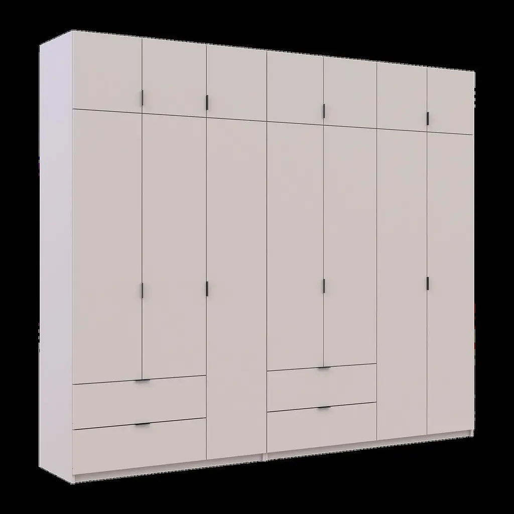 Розпашна Шафа для одягу Doros Лукас Кашемір 3+4 ДСП 280х50х240 (42005120) - фото 6