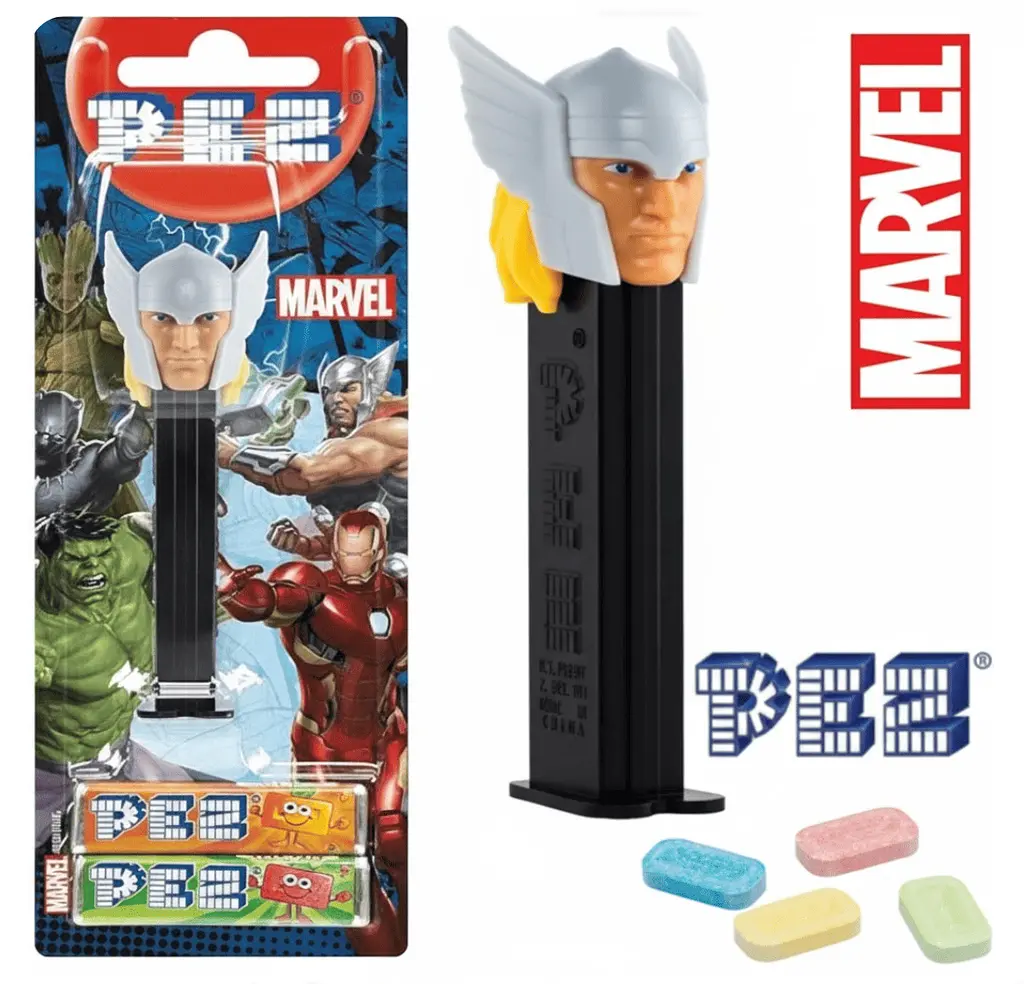 Диспенсер із цукерками Pez Marvel Collection Тор 17г - фото 2