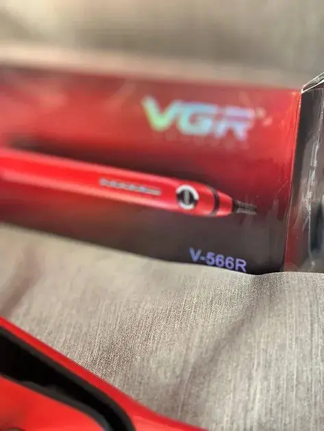 Професійна плойка щипці стайлер з керамічним покриттям VGR V-566R 45Вт Червоний - фото 4