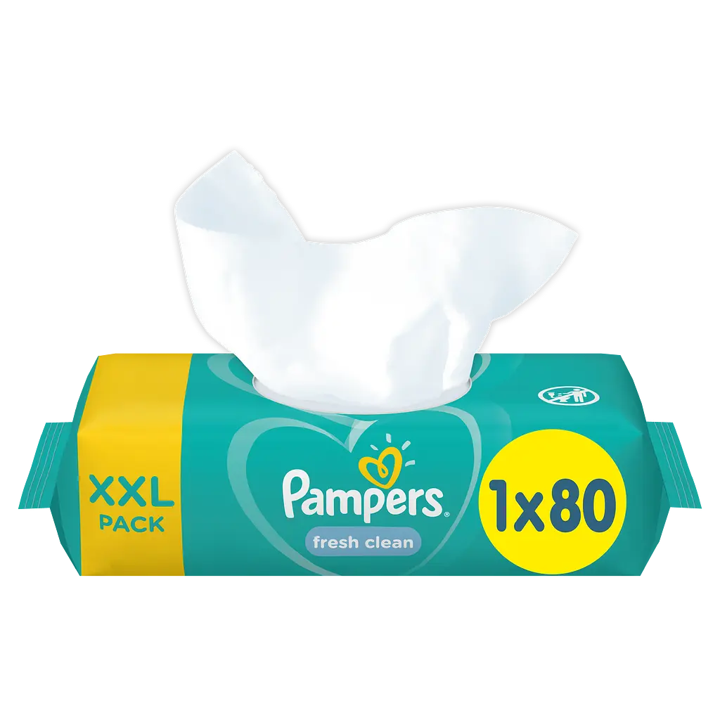 Вологі серветки Pampers Fresh Clean, 80 шт. - фото 2
