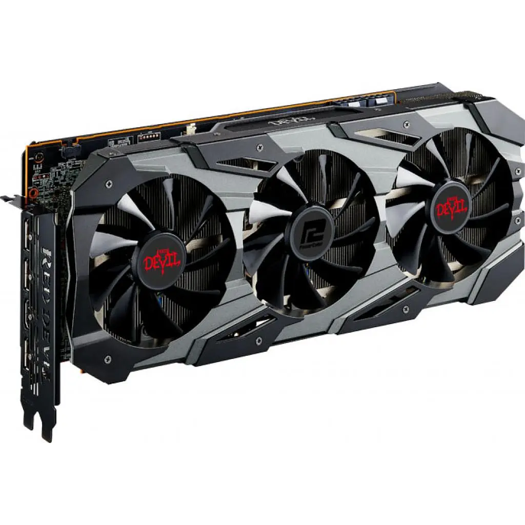 Відеокарта PowerColor AMD Radeon RX 5700 XT 8Gb Red Devil (AXRX 5700XT 8GBD6-3DHE/OC) (GDDR6, 256 bit, PCI-E v4.0 x16) Б/в - фото 2