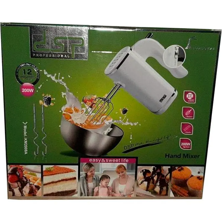 Ручний електричний міксер DSP XPRO KM-2008A з 5 швидкостями та турборежимом  (lp-90202_737) - фото 6