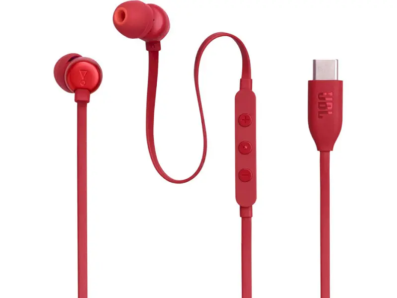 Навушники з мікрофоном JBL Tune 310C Red (T310CRED) - фото 2