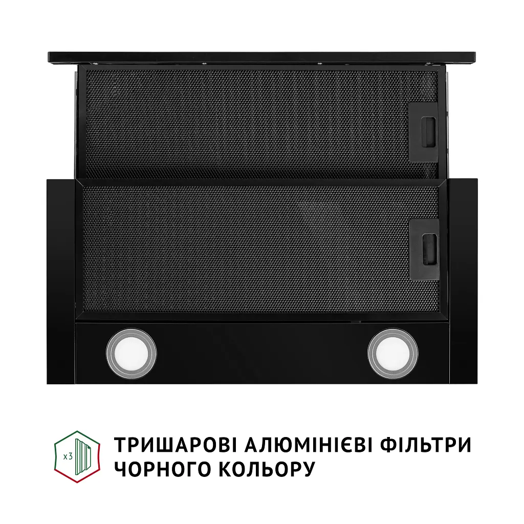 Витяжка телескопічна Perfelli TL 6212 Full BL 700 LED - фото 7
