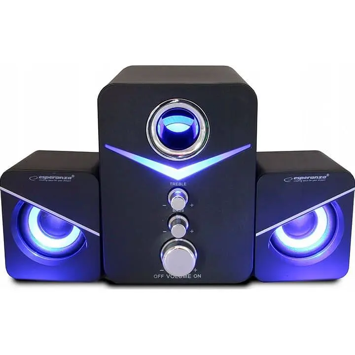 Акустическая система Esperanza 2.1 Cancan Speakers EP153 USB-C (EP153) - фото 2