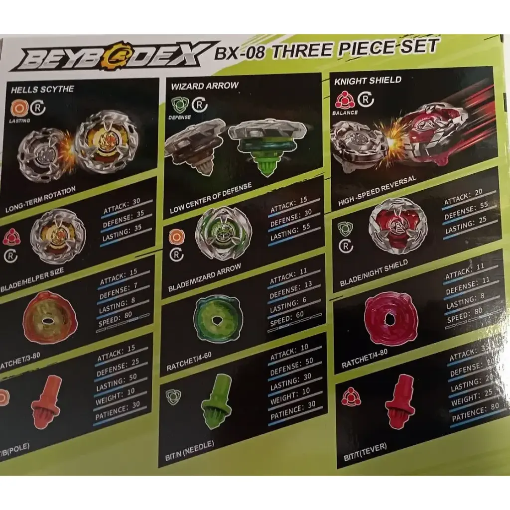 Дзига Beyblad Xtreme Gear Sports - SET Knight shield, Wizzard Arrow, Hells Scythe динаміт (2043902003) - фото 2