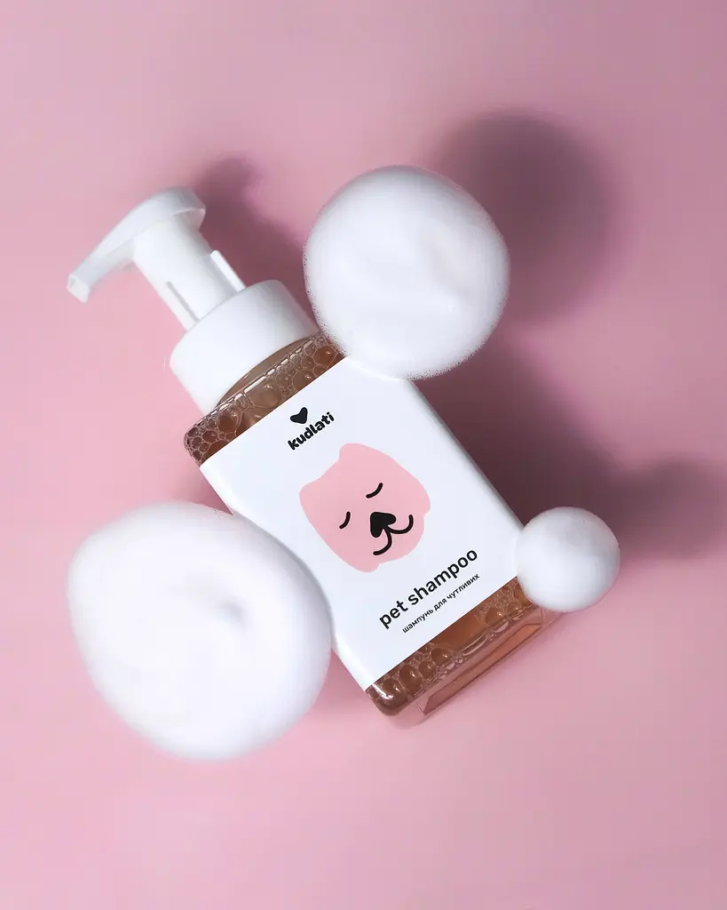 Шампунь-пенка Kudlati для чувствительной кожи питомцев 450 мл - фото 3