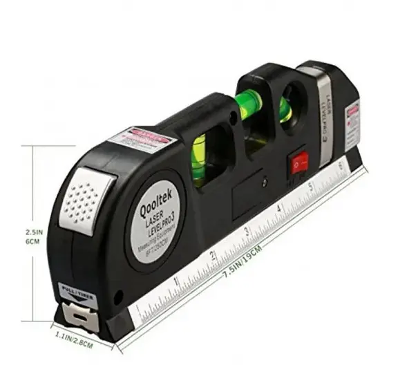 Лазерний рівень із вбудованою рулеткою FIXIT Laser Level Pro 3 4 в 1 рулетка лінійка - фото 3