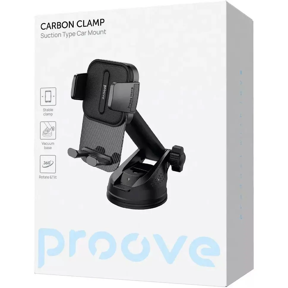 Автотримач Proove Carbon Clamp Black (CHCNS0000001) [167451] - фото 4