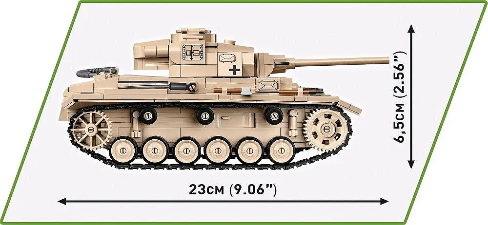 Конструктор COBI танк 1:28 PANZER III AUSF.J 2562 - фото 4