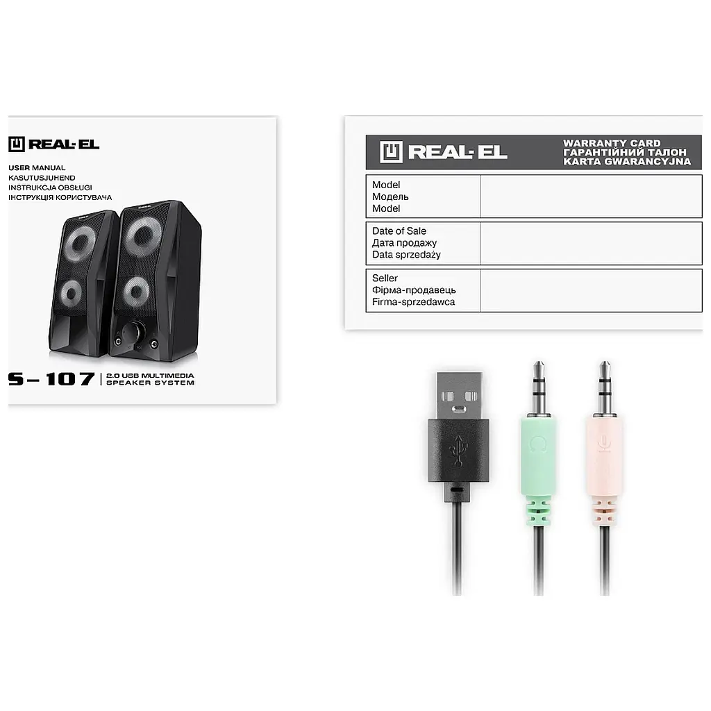 Акустическая система REAL-EL S-107 USB Black (EL121100017) - фото 11