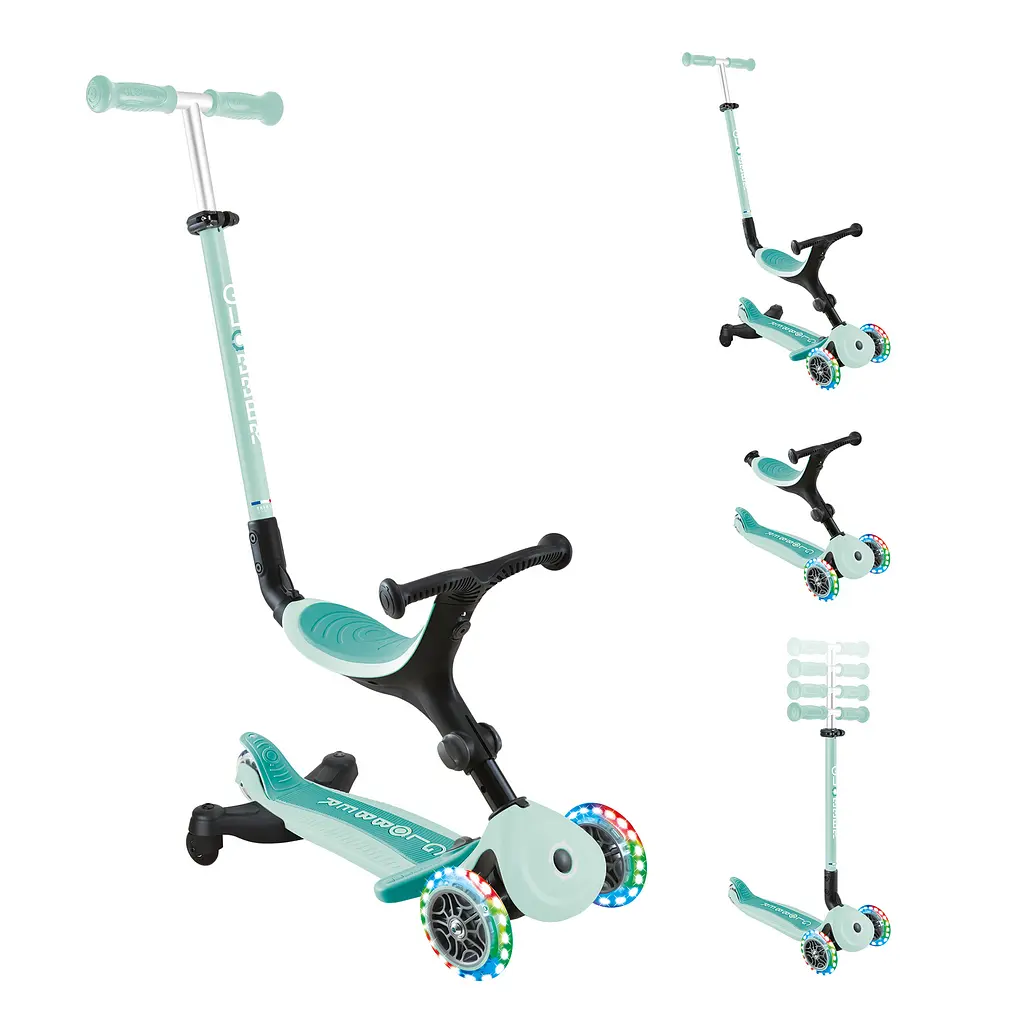 Самокат Globber Go Up Active Lights 360 колеса світяться до 20/50кг від 1 року м'ятний (749-206) - фото 3