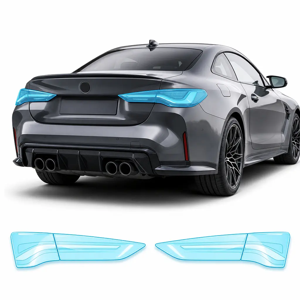 Антигравійна захисна бронеплівка за лекалами для BMW M3 G80 2020-2024 - задні ліхтарі стопи