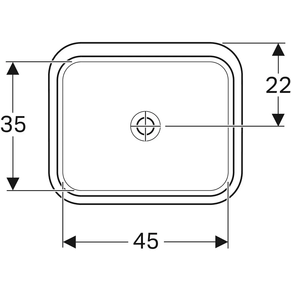 Раковина Geberit VariForm 53 500.763.01.2, Білий - фото 3