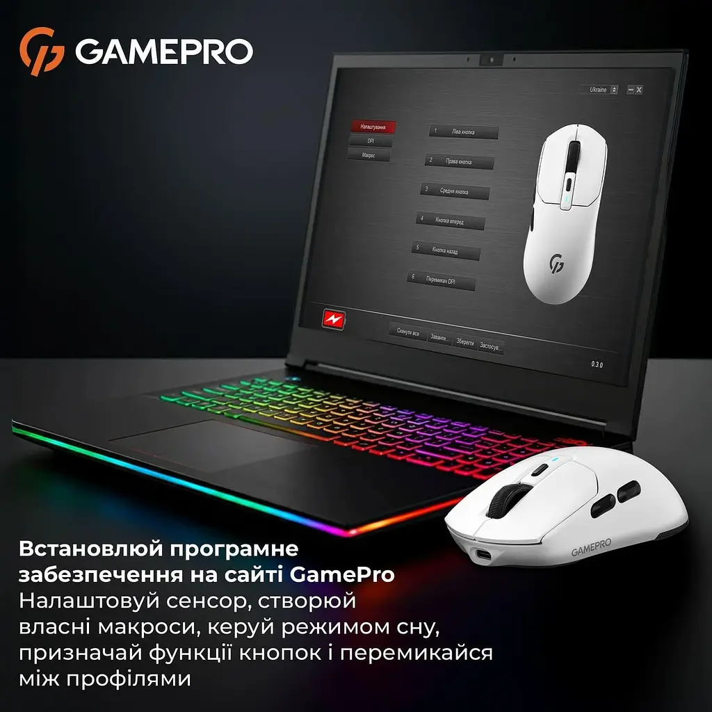Миша GamePro Genesis Airmaster (GM167W) - фото 7