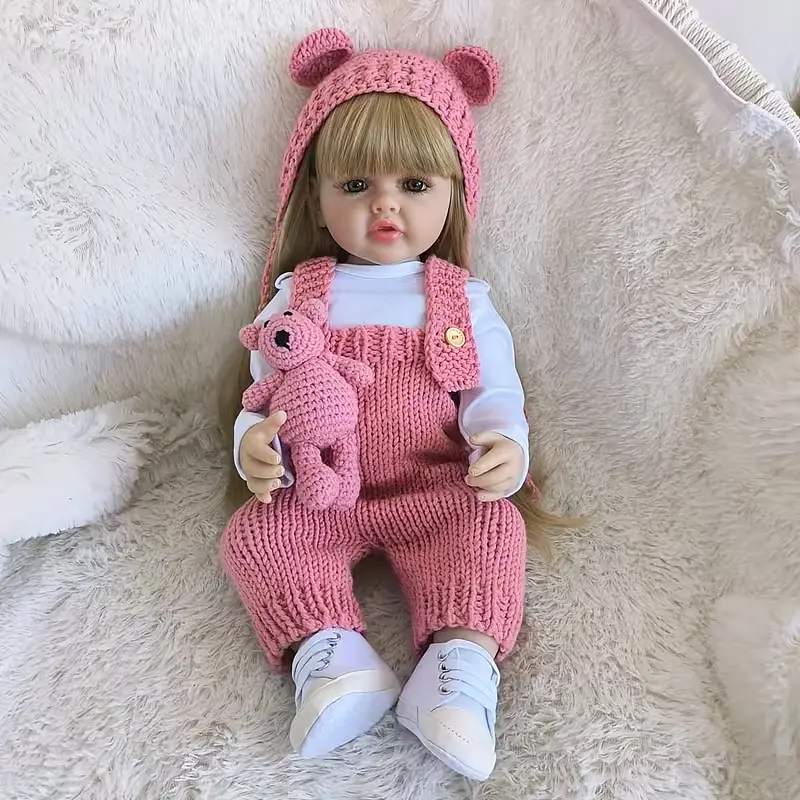 Реалістична Кукла Реборн 55 см повністю вінілова Doll Reborn Baby К0100302 - фото 2
