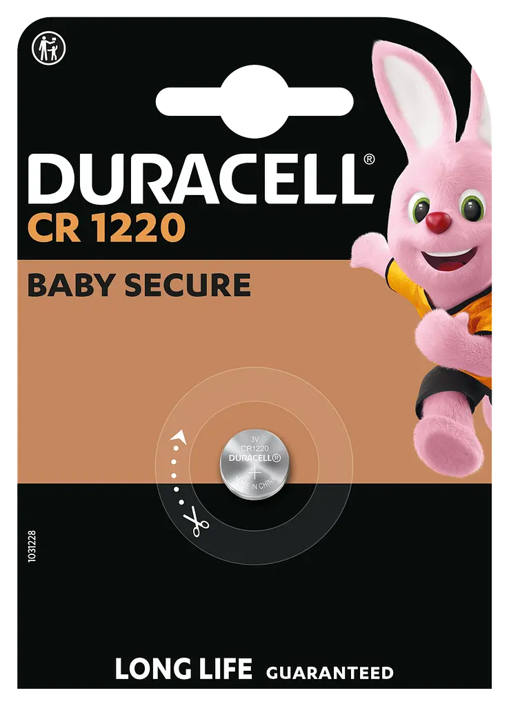 Спеціальна літієва батарейка типу «таблетка» Duracell 1220 3V, (CR1220), 1 шт. в упаковці
(7091707) - фото 2