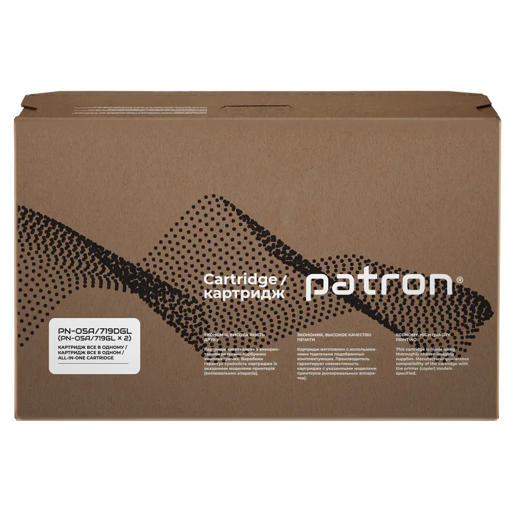 Картридж Patron HP LJ CE505A/CANON 719 GREEN Label (DUAL PACK) (PN-05A/719DGL) - фото 5