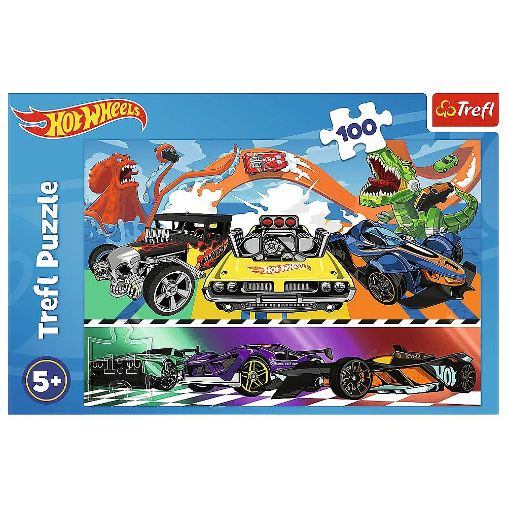 Пазли Trefl Швидкісні авто Hot Wheels 100 елементів - фото 3