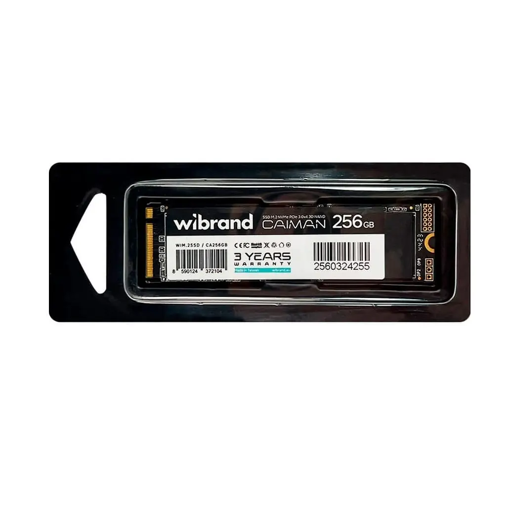 Накопичувач SSD Wibrand m.2 NVMe 256GB Caiman PCIe 3.0 240 250 (WIM.2SSD/CA256GB) - фото 3