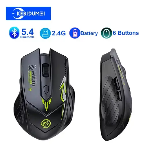 Беспроводная игровая мышь GAMING MOUSE Bluetooth + 2.4G (черная)  - фото 2