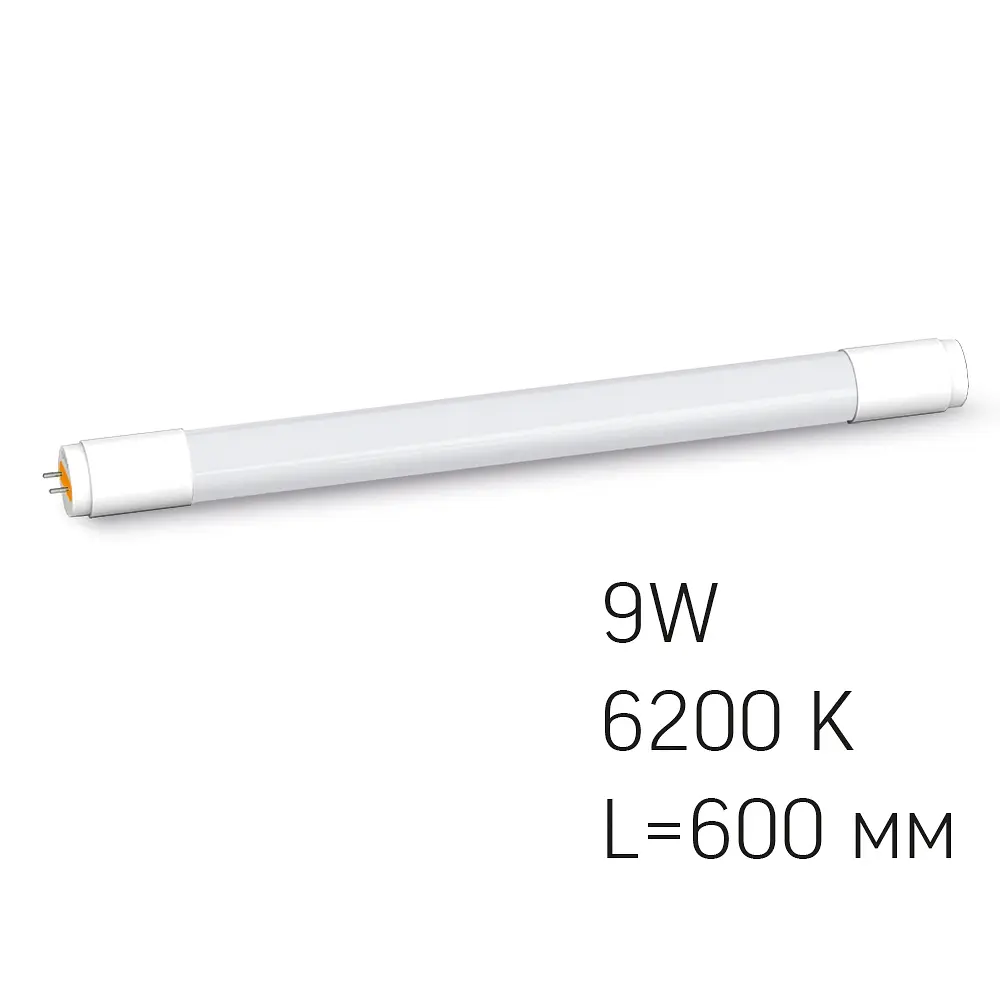 Лампа світлодіодна Videx LED матова T8b 9W 0.6M 6200K (VL-T8b-09066) - фото 2