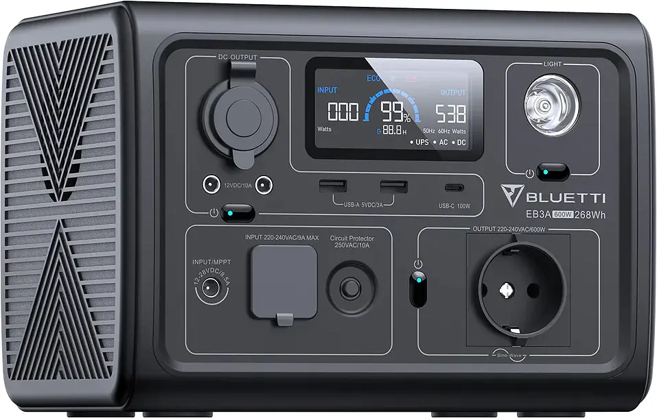 Зарядна станція BLUETTI EB3A 600W 268Wh [76422] - фото 3