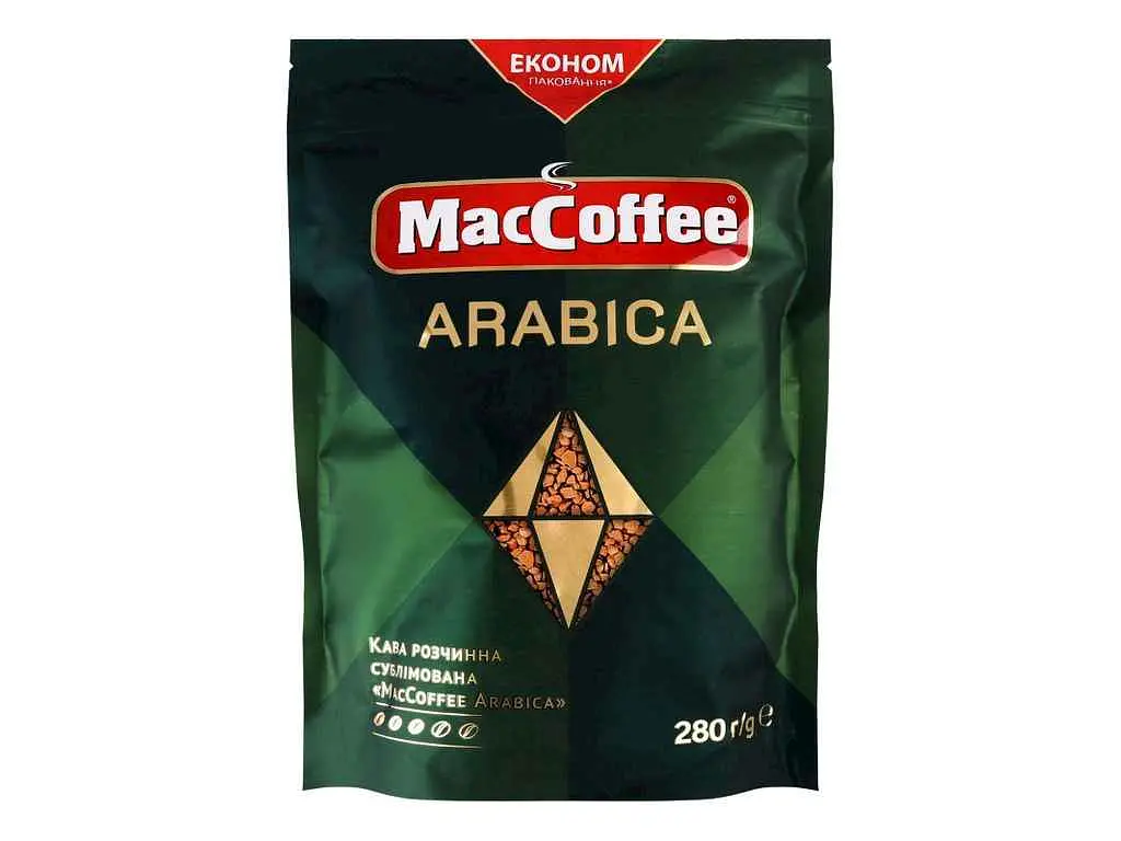 Кава розчинна MаcCoffeе 280г Arabica д/п