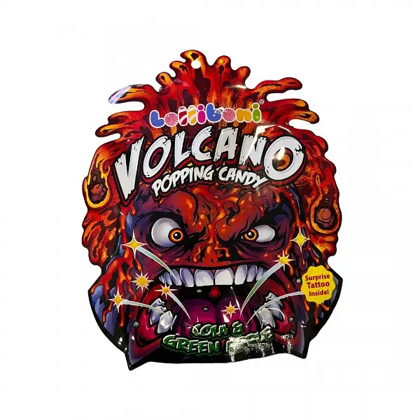 Цукерки Volcano Popping Candy Cola & Green Apple 18 g - фото 2