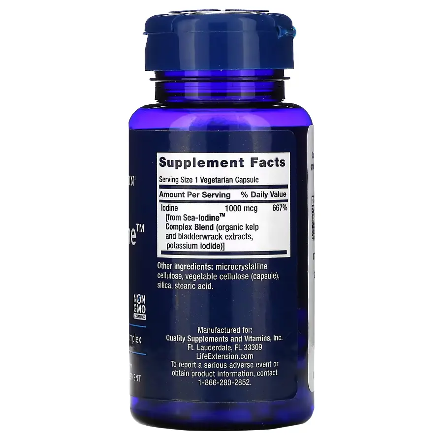 Вітаміни та мінерали Life Extension Sea-Iodine 1000 mcg, 60 вегакапсул - фото 2