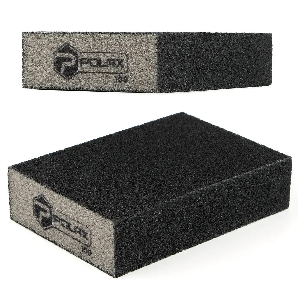 Губка шліфувальна P100 Polax пряма 110х70х25 мм (54-190) - фото 3