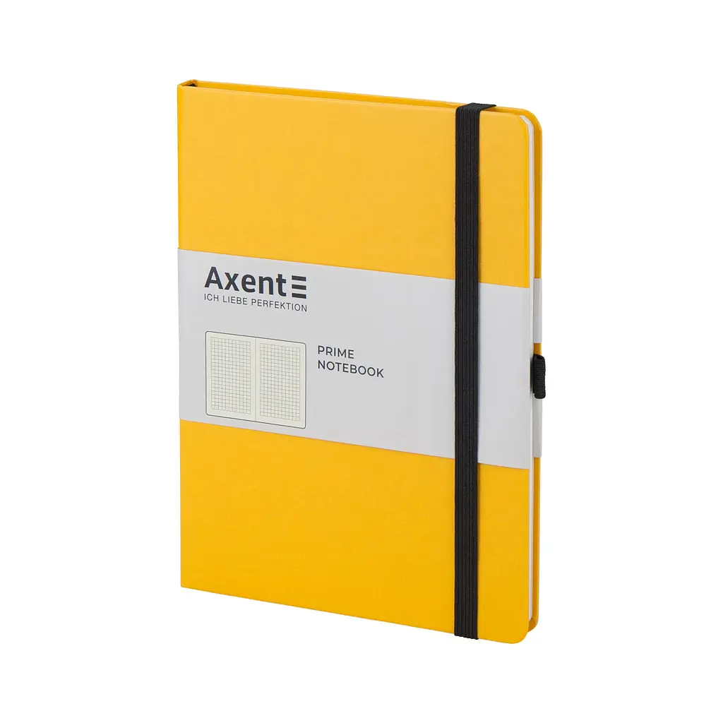 Блокнот Axent Partner Prime 145х210 мм A5 96 аркушів у клітинку Жовтий (8305-08-A) - фото 2