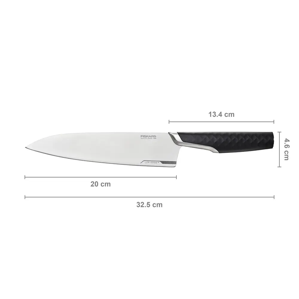 Ніж для шеф кухаря великий Fiskars Taiten 20 см (1066830) - фото 5