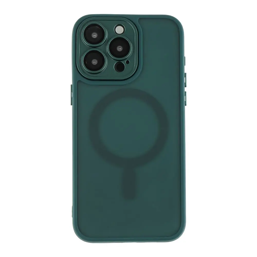 Чохол-накладка Magnetic Matte Camera Lens with Magsafe Apple iPhone 15 Pro Dark Green (35215_3345373)